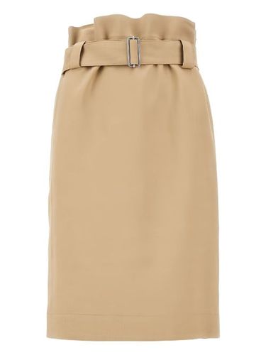 Jupe crayon à taille ceinturée - MSGM - Modalova