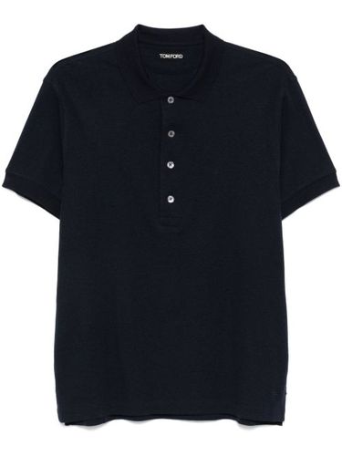 TOM FORD polo en jersey - Bleu - TOM FORD - Modalova