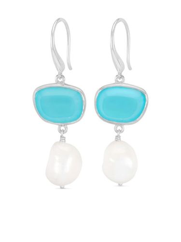 Boucles d'oreilles pendantes à perle de galet - DOWER AND HALL - Modalova