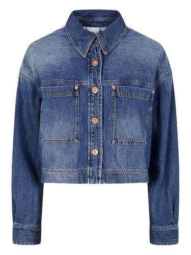 ASPESI veste courte en jean - Bleu - ASPESI - Modalova
