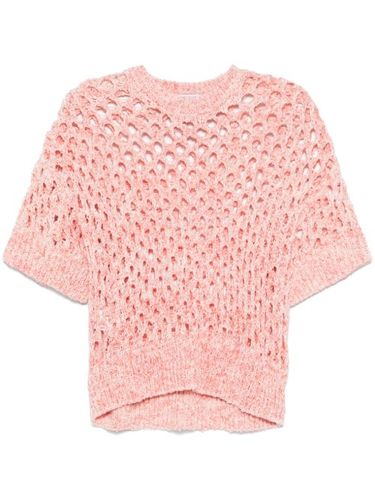 Pull en maille ajourée - MOSCHINO JEANS - Modalova