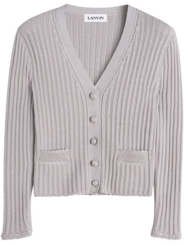 Lanvin cardigan à col v - Gris - Lanvin - Modalova