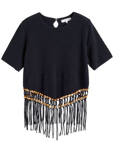 X Laura Whitmore blouse à perles - Chinti & Parker - Modalova