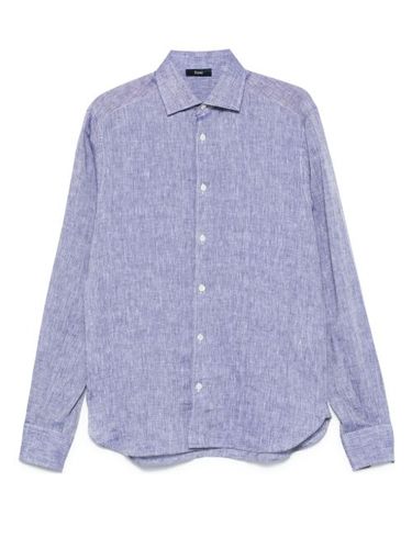 Herno chemise en lin - Bleu - Herno - Modalova