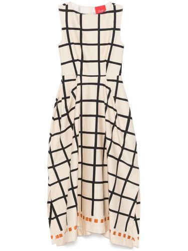 Robe mi-longue à imprimé géométrique - CO.GO - Modalova