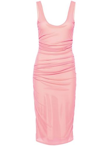 Robe mi-longue à détails en résille - Patrizia Pepe - Modalova