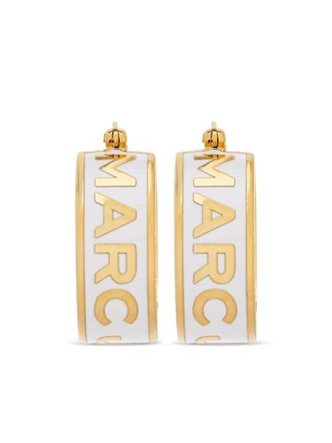 Créoles The Button Enamel Logo Hoop - Marc Jacobs - Modalova
