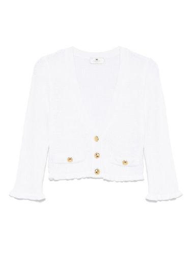 Cardigan à boutons logo - Elisabetta Franchi - Modalova