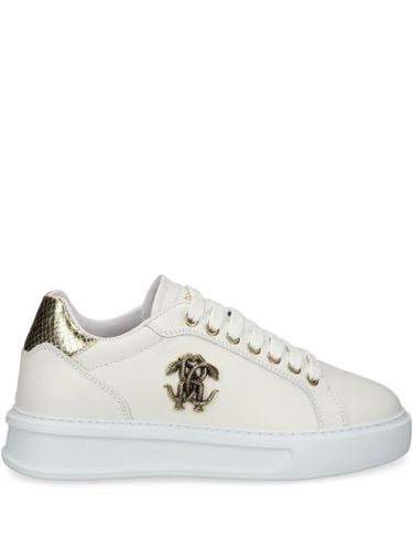 Baskets en cuir à logo embossé - Roberto Cavalli - Modalova