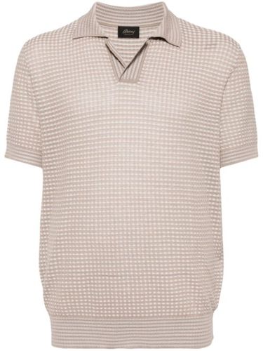 Brioni polo en maille - Marron - Brioni - Modalova