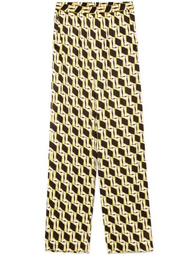Pantalon à imprimé graphique - MSGM - Modalova