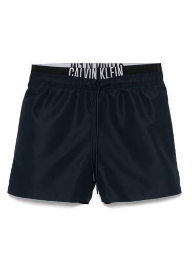 Short de bain à taille à logo - Calvin Klein - Modalova