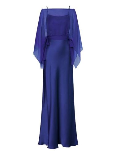 Robe longue à cape détachable - Alberta Ferretti - Modalova