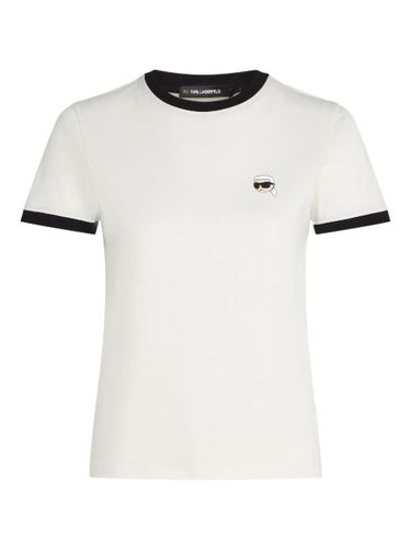 T-shirt Ikon à bords contrastants - Karl Lagerfeld - Modalova