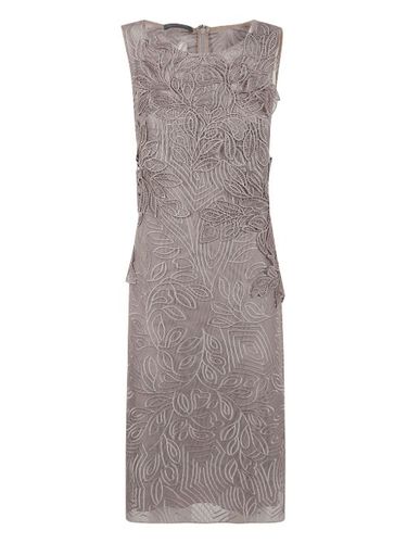 Robe mi-longue à broderies - Alberta Ferretti - Modalova