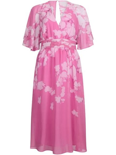 Robe mi-longue à fleurs - LIU JO - Modalova