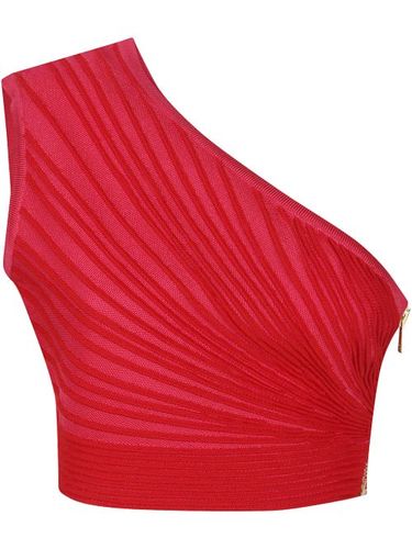 Haut asymétrique à fronces - Balmain - Modalova