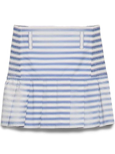 Jupe mi-longue en popeline à rayures - Prada - Modalova