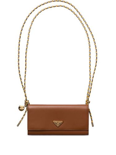 Portefeuille en cuir à bride - Prada - Modalova