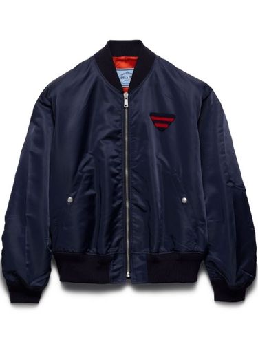 Veste bomber à patch logo - Prada - Modalova