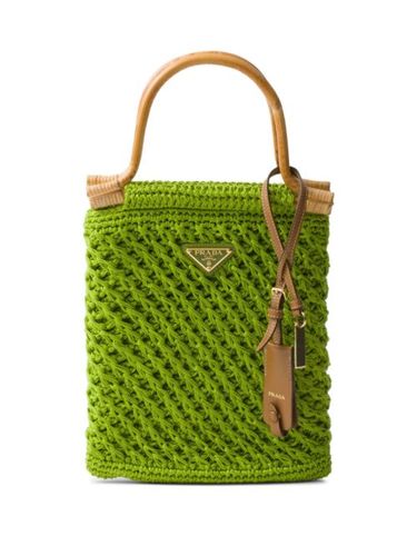 Mini sac cabas en crochet - Prada - Modalova