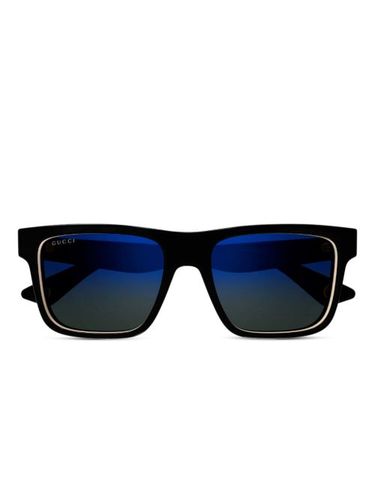 Lunettes de soleil 'Black' à monture rectangulaire - Gucci Eyewear - Modalova