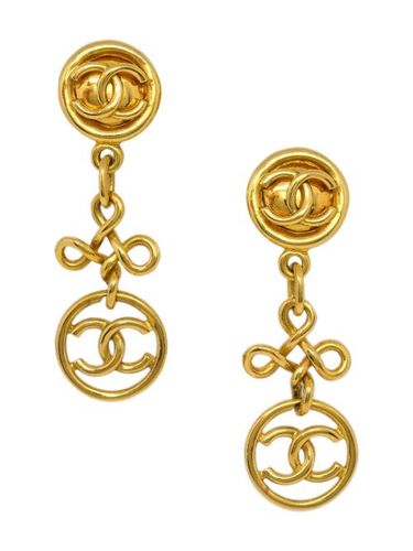 Boucles d'oreilles pendantes (1995) - CHANEL Pre-Owned - Modalova