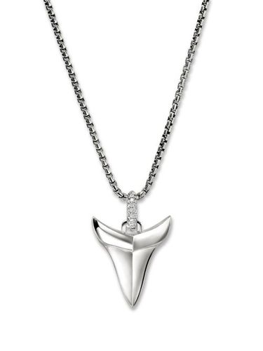 Collier Shark Tooth Talisman pavé de diamants - John Hardy - Modalova