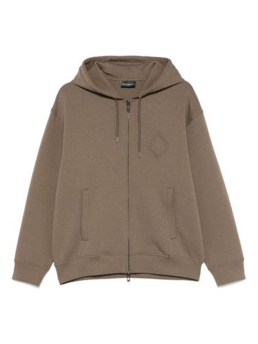 Hoodie à logo embossé - Emporio Armani - Modalova
