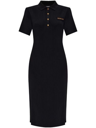 Moncler robe-polo mi-longue - Noir - Moncler - Modalova