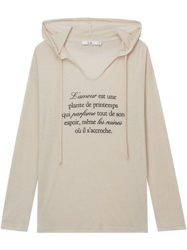 Hoodie à slogan imprimé - b+ab - Modalova