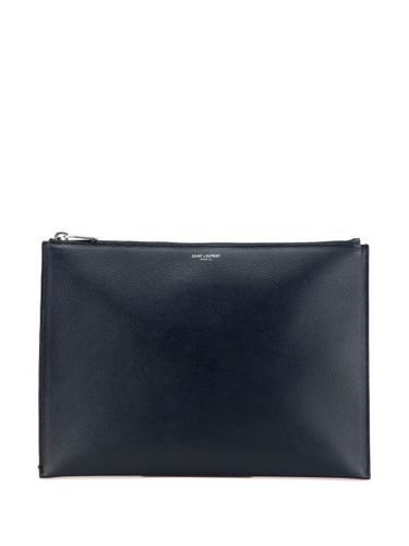 Pochette zippée en cuir Grain de Poudre (2018) - Saint Laurent Pre-Owned - Modalova