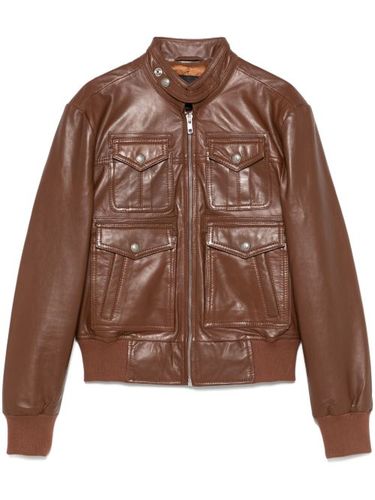 Veste en cuir à fermeture zippée - R13 - Modalova