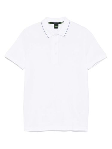 BOSS polo à logo brodé - Blanc - BOSS - Modalova
