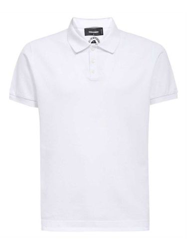 Polo à logo imprimé - DSQUARED2 - Modalova