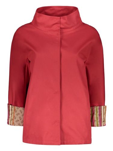 Veste boutonnée à col contrastant - Herno - Modalova