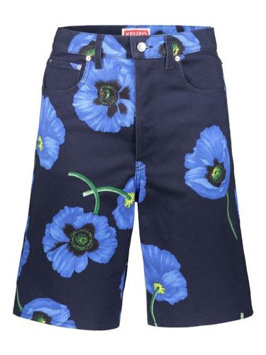 Short en jean à effet délavé - Kenzo - Modalova
