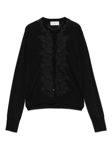 Cardigan à broderies en dentelle - ERMANNO FIRENZE - Modalova