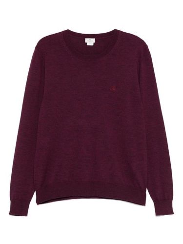 Pull en laine à logo Pegaso brodé - ETRO - Modalova