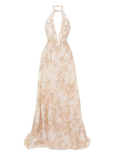 Robe longue à broderies - Saiid Kobeisy - Modalova