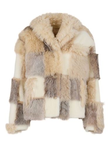 Veste en fourrure à design patchwork - Marni - Modalova