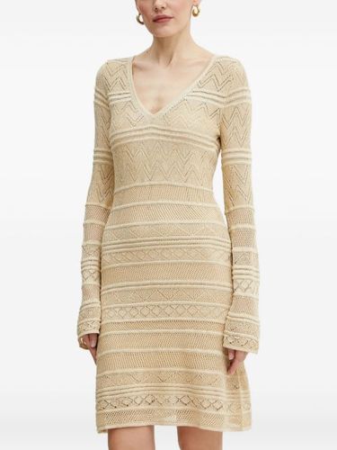 Robe mi-longue à manches bouffantes - GUESS USA - Modalova