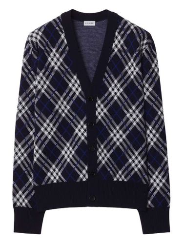 Cardigan à carreaux - Burberry - Modalova