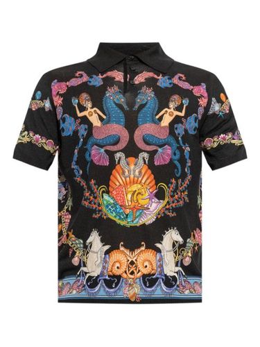 Polo Coral Theatre en maille - Versace - Modalova