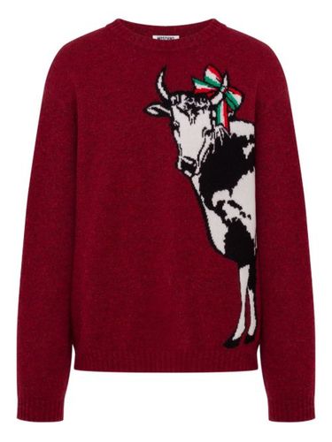 Pull à motif animalier - Moschino - Modalova