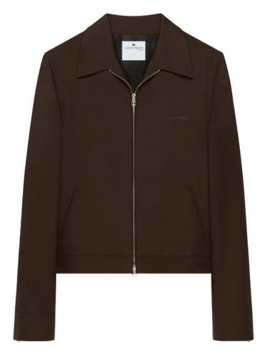 Veste zippée à col contrastant - Courrèges - Modalova