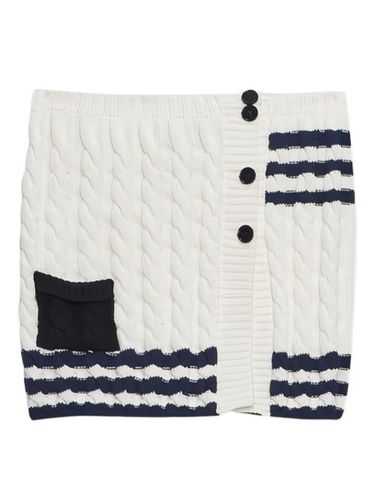 Minijupe en maille torsadée à rayures - MSGM - Modalova