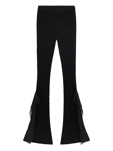 Pantalon à détail de dentelle - Blumarine - Modalova