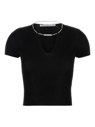 Haut nervuré à détails de chaînes - Alexander Wang - Modalova