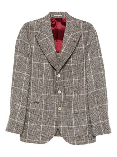 Blazer à carreaux - Brunello Cucinelli - Modalova